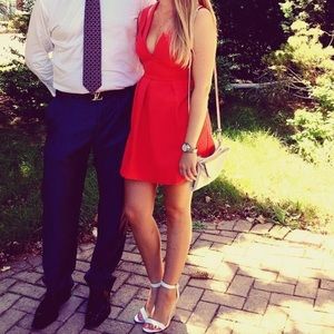 Coral BCBGMaxazria Clayre Mini Dress